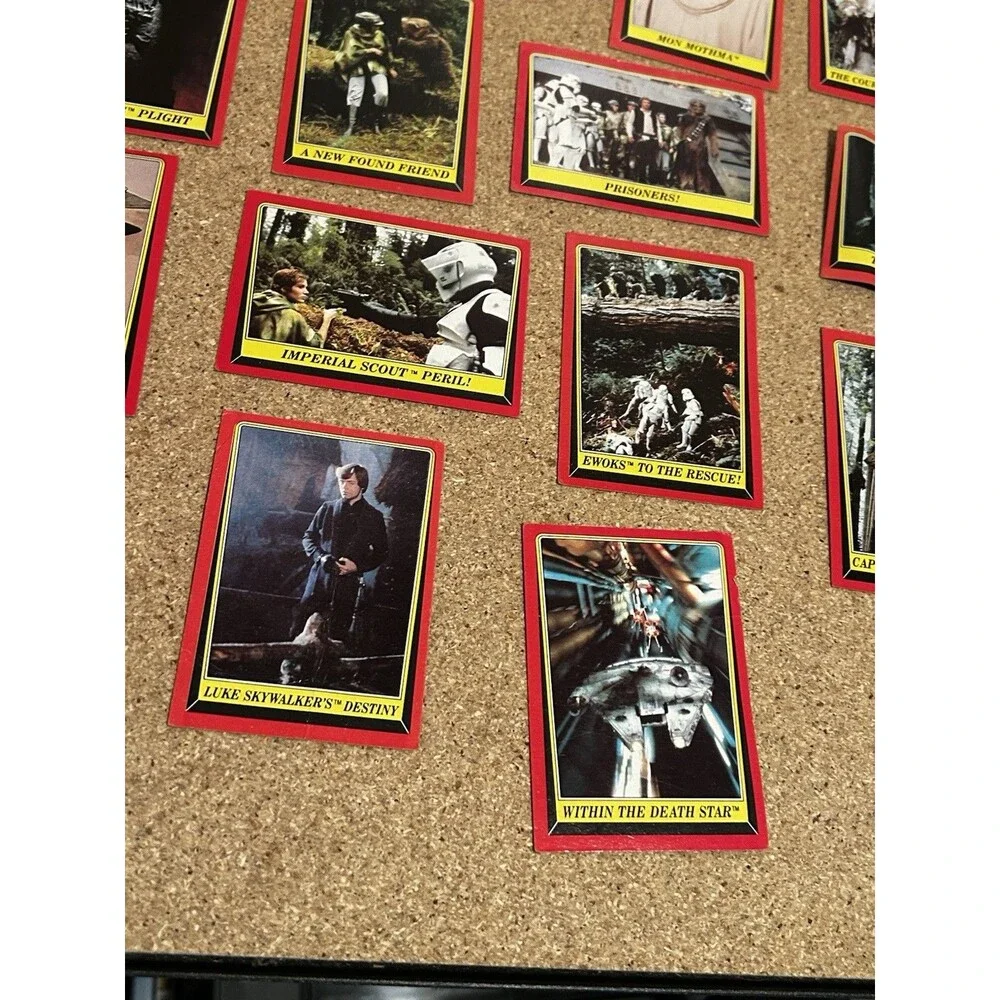 Vintage Topps 1983 return of the jedi card Lot Of 25 Cards Cardboard Trading